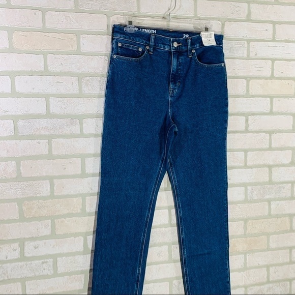 J. Crew NWT High Rise Full Length 90’s Classic Straight Leg Jeans Size 28 - Picture 5 of 12